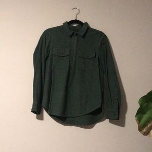 Forest green flannel